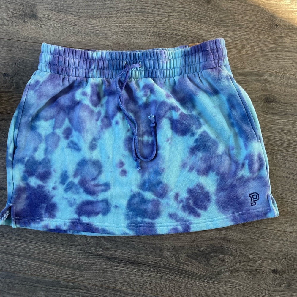 Pink sweatpants skirt NWT